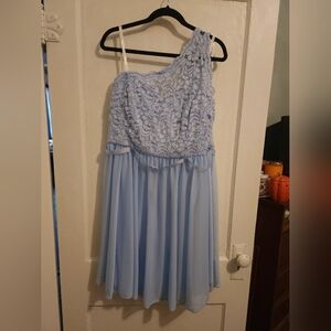 David's bridal one shoulder dress